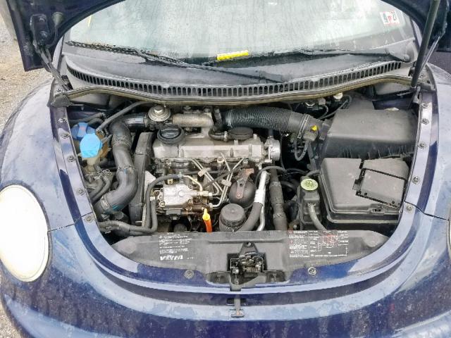 3VWCP21C51M452258 - 2001 VOLKSWAGEN NEW BEETLE ლურჯი ფოტო 7