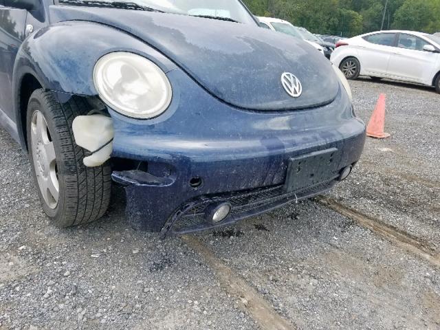 3VWCP21C51M452258 - 2001 VOLKSWAGEN NEW BEETLE ლურჯი ფოტო 9