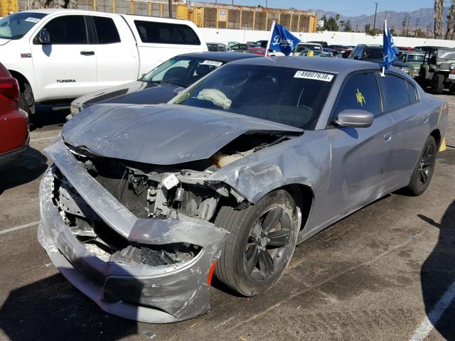 2C3CDXHG8GH110347 - 2016 DODGE CHARGER SX SILVER photo 2