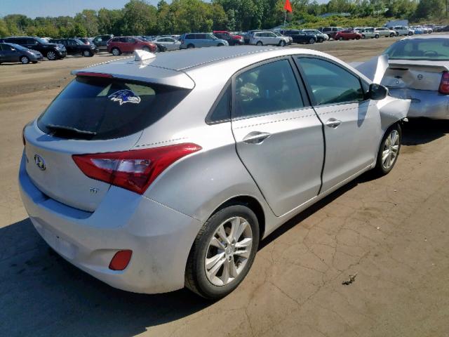 KMHD35LE3DU031105 - 2013 HYUNDAI ELANTRA GT SILVER photo 4