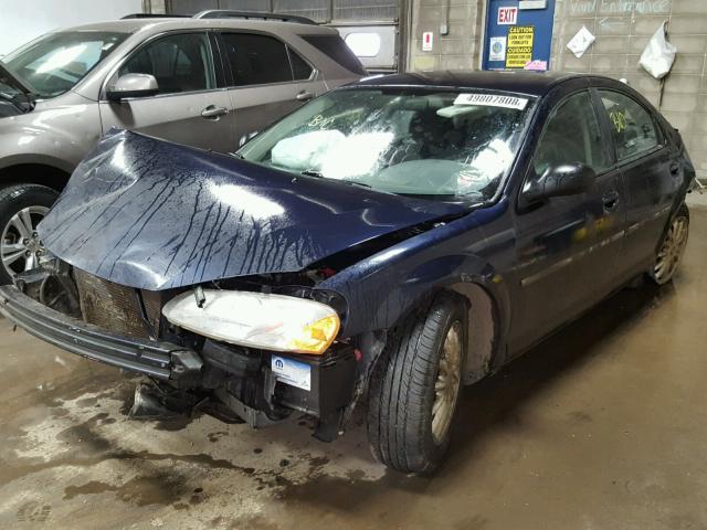 1C3EL46X82N343478 - 2002 CHRYSLER SEBRING LX BLUE photo 2