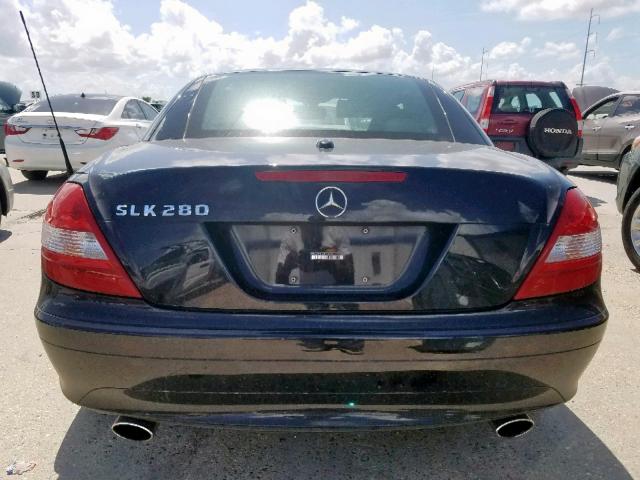 WDBWK54F08F183262 - 2008 MERCEDES-BENZ SLK 280 BLACK photo 6