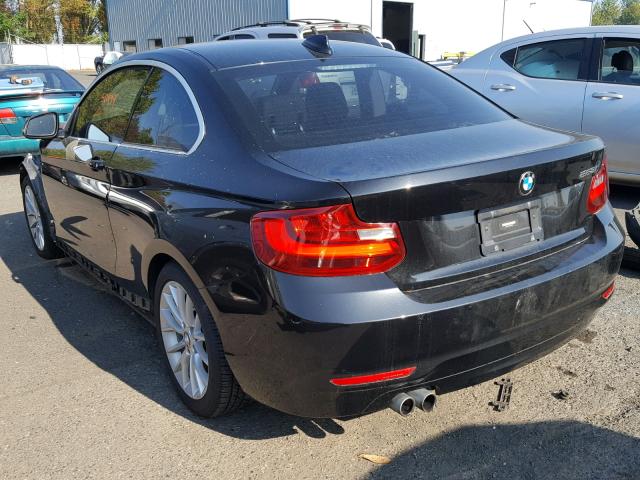 WBA1F5C50EVV98976 - 2014 BMW 228 I BLACK photo 3