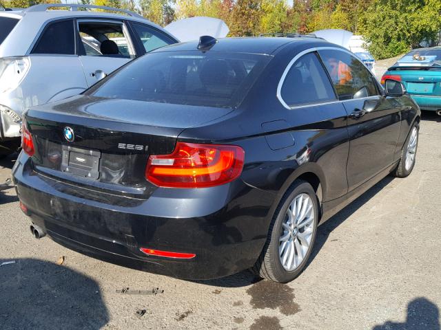 WBA1F5C50EVV98976 - 2014 BMW 228 I BLACK photo 4