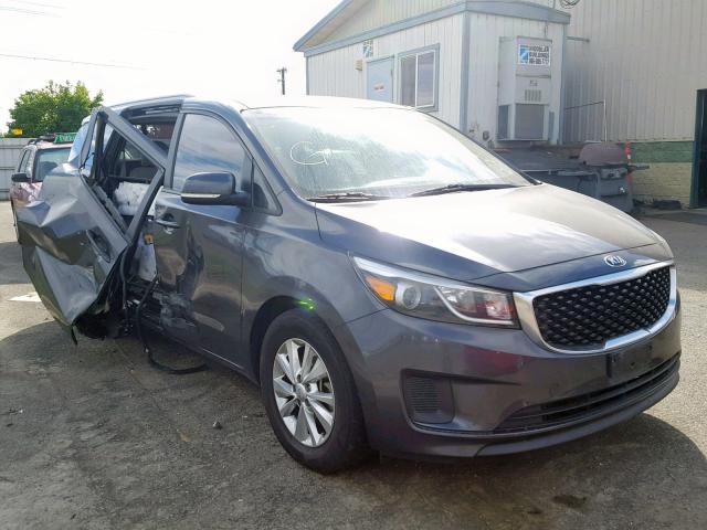 KNDMB5C14F6058499 - 2015 KIA SEDONA LX GRAY photo 1