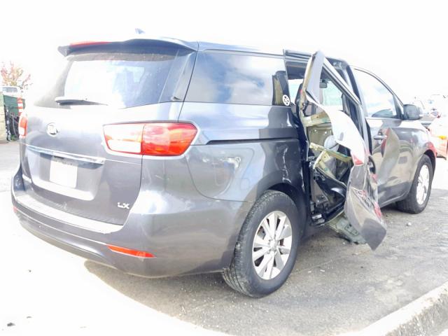 KNDMB5C14F6058499 - 2015 KIA SEDONA LX GRAY photo 4