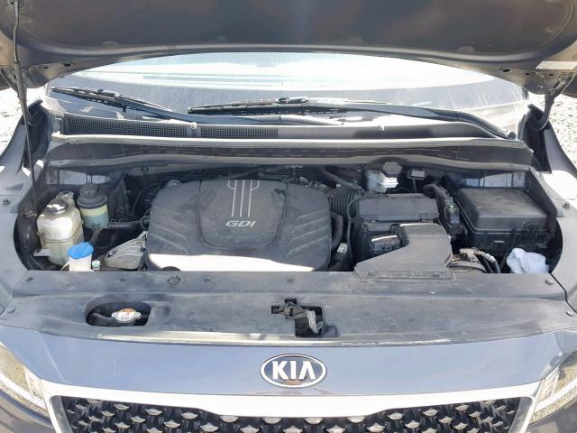 KNDMB5C14F6058499 - 2015 KIA SEDONA LX GRAY photo 7