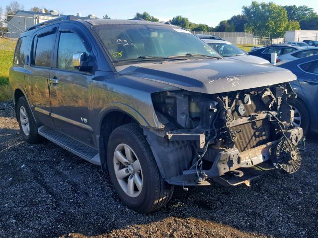 5N1AA08C48N606766 - 2008 NISSAN ARMADA SE GRAY photo 1