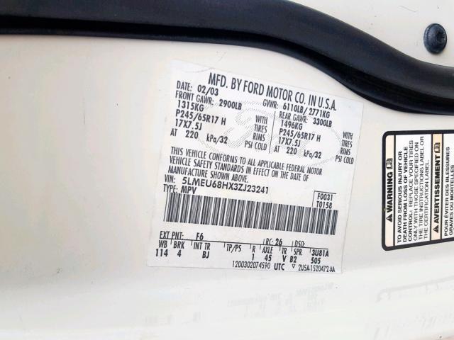 5LMEU68HX3ZJ23241 - 2003 LINCOLN AVIATOR Ağ foto 10