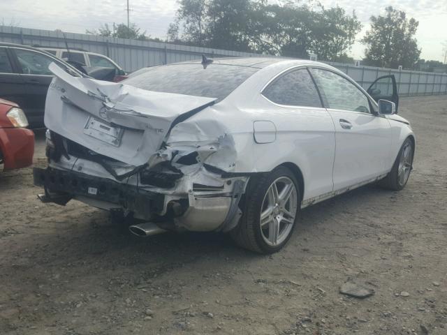 WDDGJ8JB4EG290578 - 2014 MERCEDES-BENZ C 350 4MAT WHITE photo 4