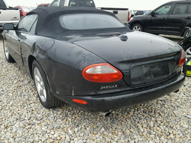 SAJGX2048XC041138 - 1999 JAGUAR XK8 BLACK photo 3