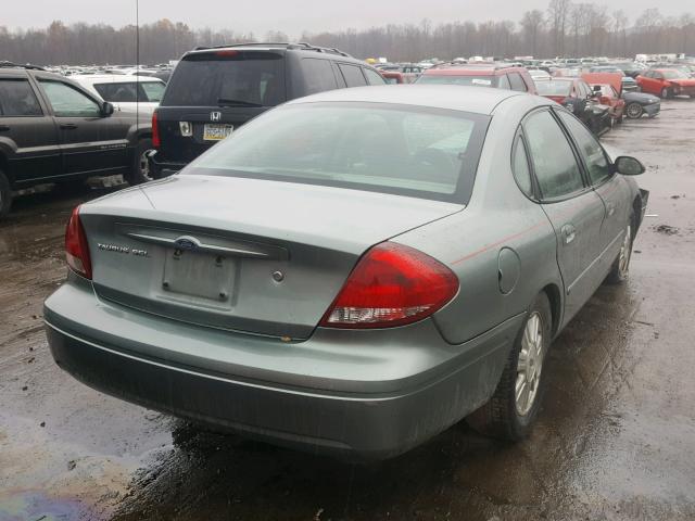 1FAFP56U37A130541 - 2007 FORD TAURUS SEL GREEN photo 4