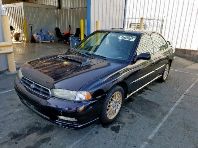 4S3BD6756X7263869 - 1999 SUBARU LEGACY GT BLACK photo 2