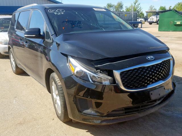 KNDMB5C10H6239733 - 2017 KIA SEDONA LX BLACK photo 1