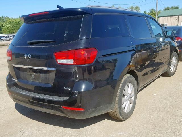 KNDMB5C10H6239733 - 2017 KIA SEDONA LX BLACK photo 4