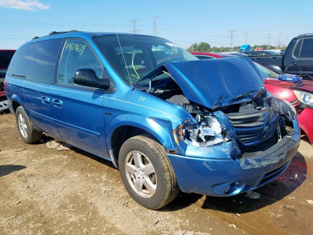 2D4GP44L86R686392 - 2006 DODGE GRAND CARA BLUE photo 1