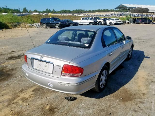 KMHWF25H35A108693 - 2005 HYUNDAI SONATA GL SILVER photo 4