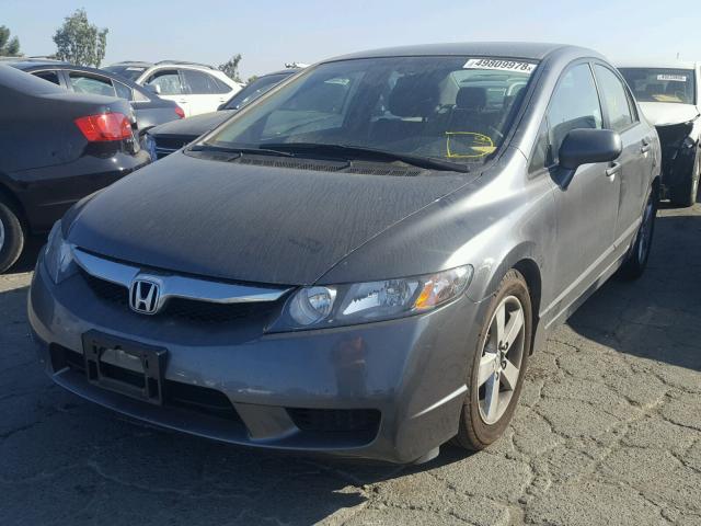 2HGFA16619H325629 - 2009 HONDA CIVIC GRAY photo 2