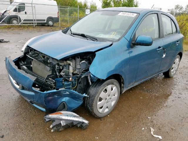 3N1CK3CP9FL267718 - 2015 NISSAN MICRA BLUE photo 2