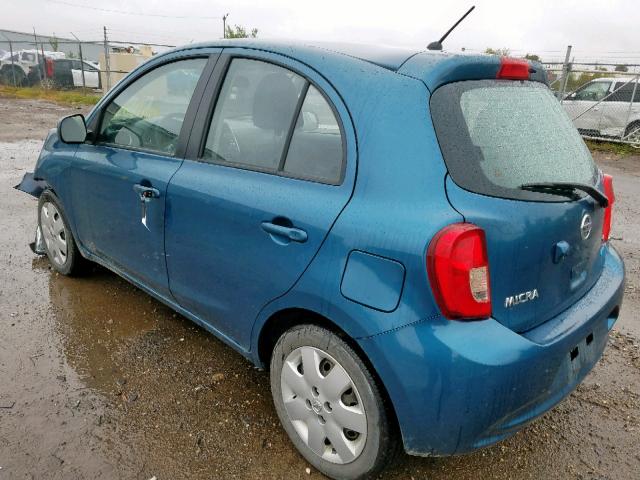 3N1CK3CP9FL267718 - 2015 NISSAN MICRA BLUE photo 3