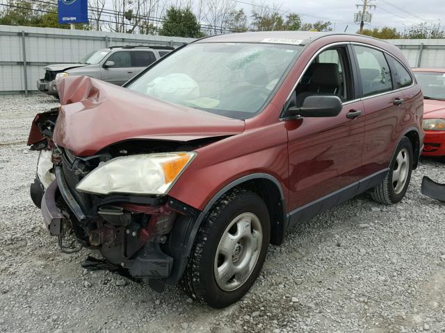 JHLRE38338C052003 - 2008 HONDA CR-V LX RED photo 2