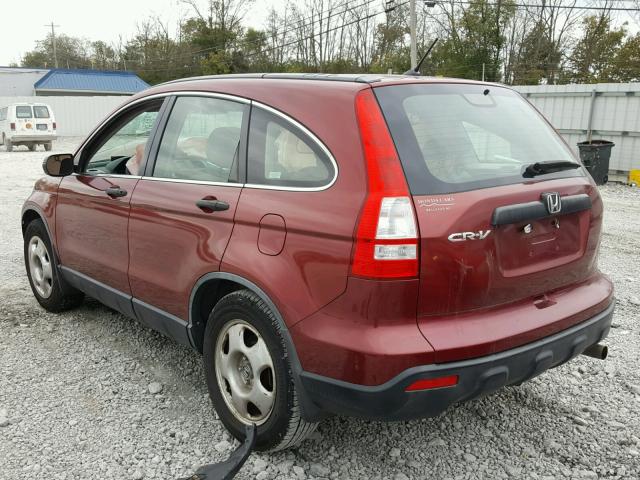 JHLRE38338C052003 - 2008 HONDA CR-V LX RED photo 3