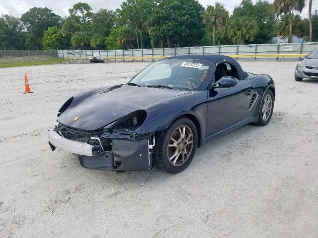 WP0CA29876U712344 - 2006 PORSCHE BOXSTER BLUE photo 2