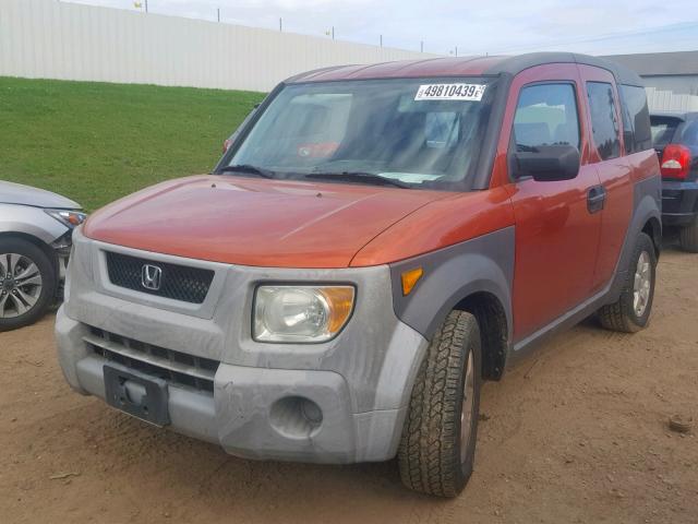 5J6YH28523L049642 - 2003 HONDA ELEMENT EX ORANGE photo 2