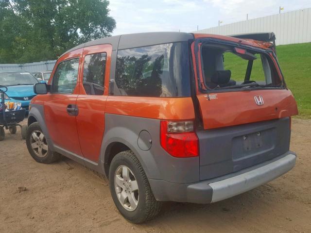 5J6YH28523L049642 - 2003 HONDA ELEMENT EX ORANGE photo 3