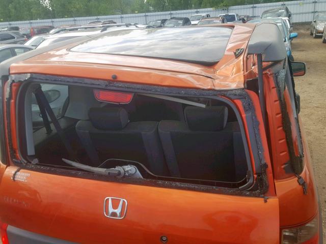 5J6YH28523L049642 - 2003 HONDA ELEMENT EX ORANGE photo 9