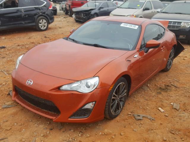 JF1ZNAA1XF8700372 - 2015 TOYOTA SCION FR-S ORANGE photo 2