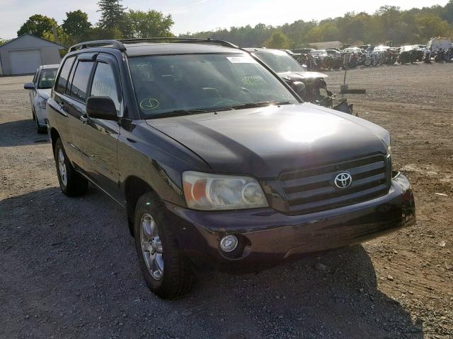 JTEEP21AX50094380 - 2005 TOYOTA HIGHLANDER BLACK photo 1