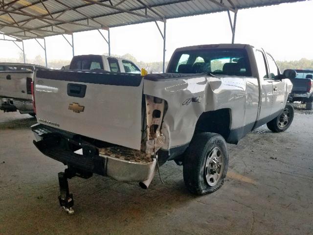 1GC2KVCG6BZ257803 - 2011 CHEVROLET SILVERADO WHITE photo 4