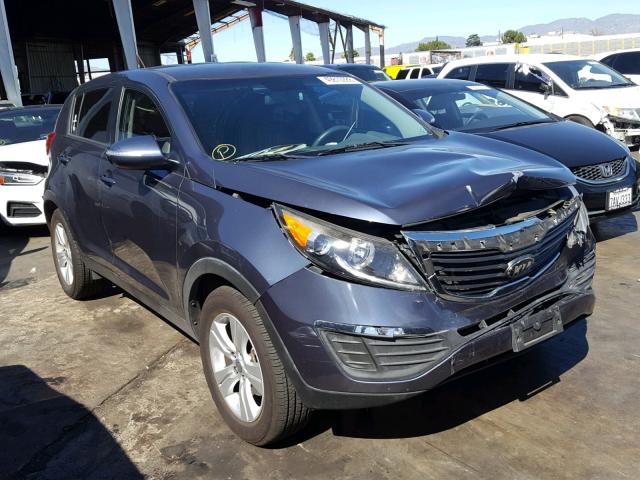 KNDPB3A22D7452507 - 2013 KIA SPORTAGE B BLUE photo 1