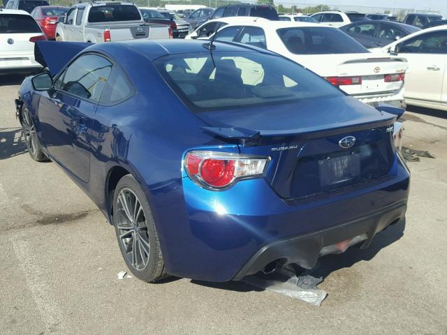 JF1ZCAC19D1604452 - 2013 SUBARU BRZ 2.0 LI BLUE photo 3