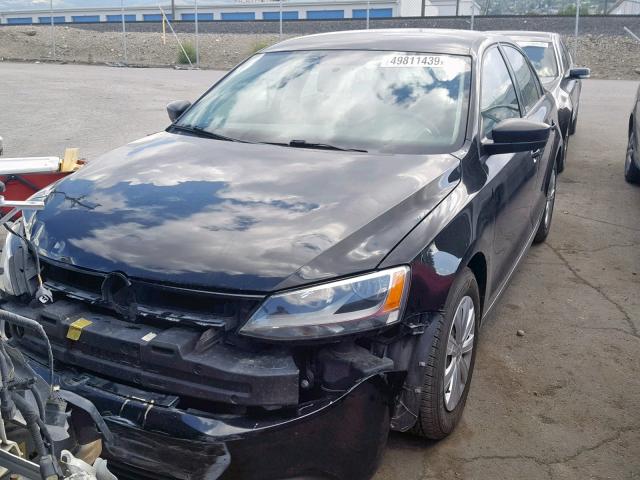 3VW1K7AJ7DM254786 - 2013 VOLKSWAGEN JETTA BASE 黑色 照片 2