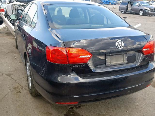 3VW1K7AJ7DM254786 - 2013 VOLKSWAGEN JETTA BASE 黑色 照片 3