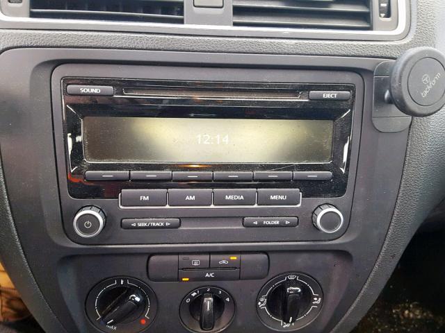 3VW1K7AJ7DM254786 - 2013 VOLKSWAGEN JETTA BASE 黑色 照片 9