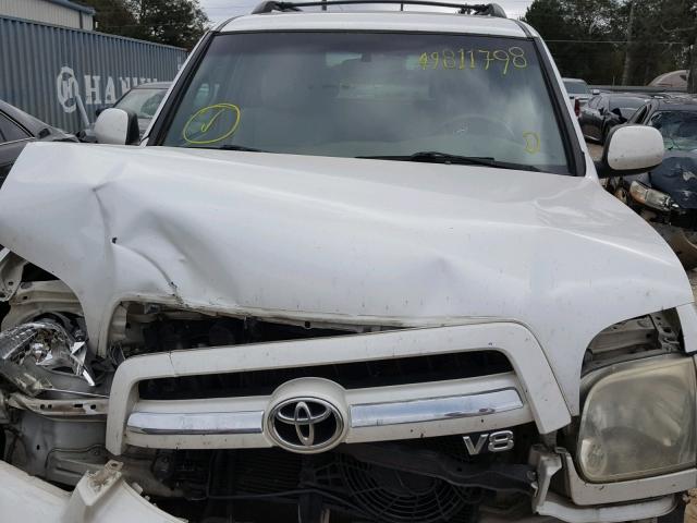 5TDZT38A06S271174 - 2006 TOYOTA SEQUOIA LI WHITE photo 7