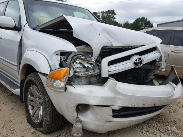 5TDZT38A06S271174 - 2006 TOYOTA SEQUOIA LI WHITE photo 9