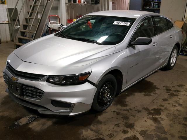 1G1ZB5ST1HF245526 - 2017 CHEVROLET MALIBU LS SILVER photo 2