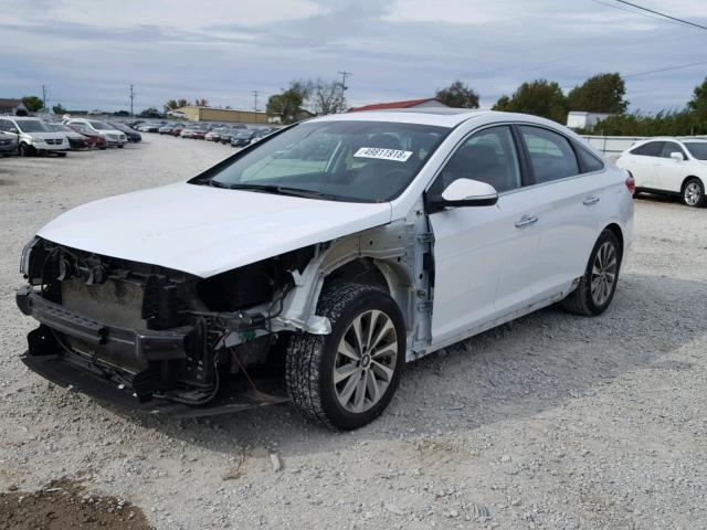 5NPE34AF8HH579793 - 2017 HYUNDAI SONATA SPO WHITE photo 2