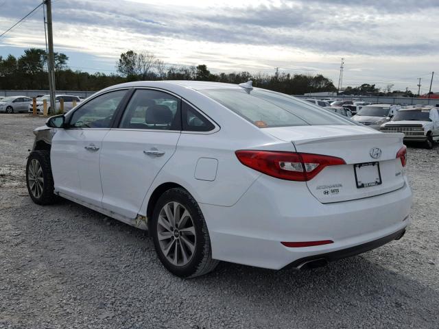 5NPE34AF8HH579793 - 2017 HYUNDAI SONATA SPO WHITE photo 3