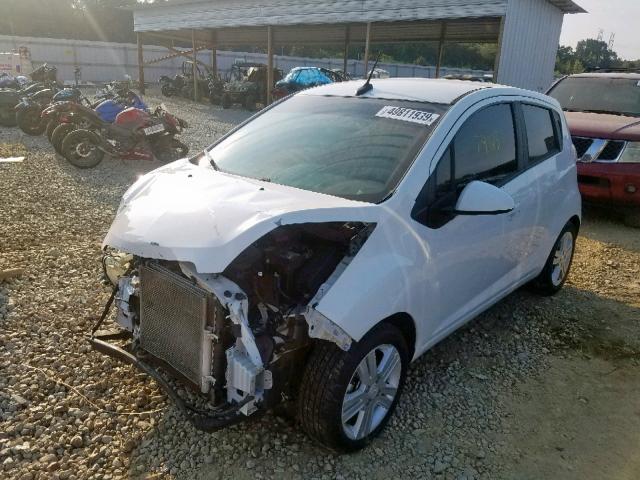 KL8CB6S94EC496487 - 2014 CHEVROLET SPARK LS WHITE photo 2