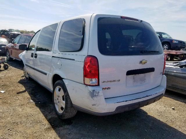 1GNDV23W28D174923 - 2008 CHEVROLET UPLANDER L WHITE photo 3