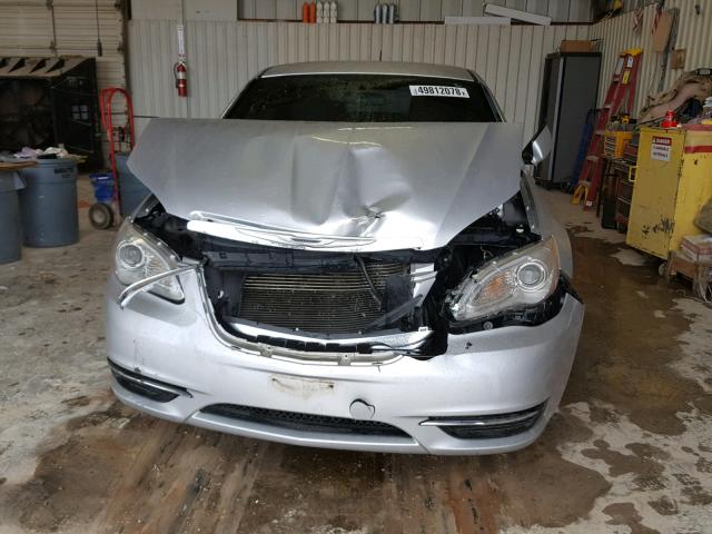 1C3CCBAB4CN100839 - 2012 CHRYSLER 200 LX SILVER photo 9