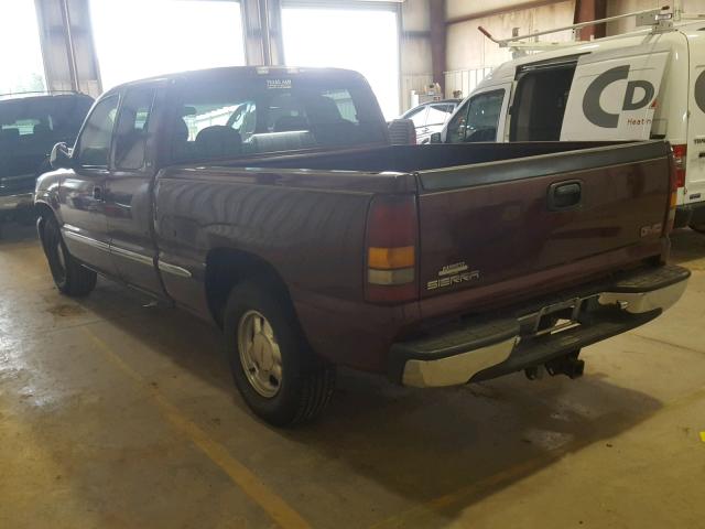 2GTEC19T3X1565731 - 1999 GMC NEW SIERRA MAROON photo 3