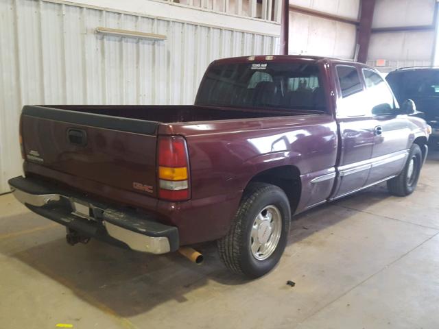 2GTEC19T3X1565731 - 1999 GMC NEW SIERRA MAROON photo 4