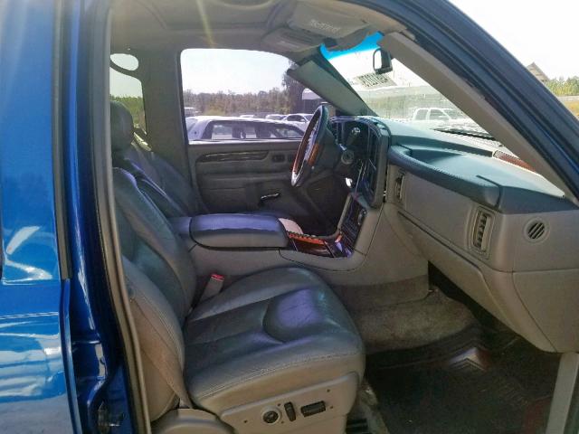 3GYEK63N53G119263 - 2003 CADILLAC ESCALADE E BLUE photo 5