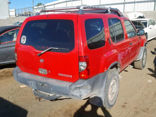 5N1ED28Y8YC537060 - 2000 NISSAN XTERRA XE RED photo 4